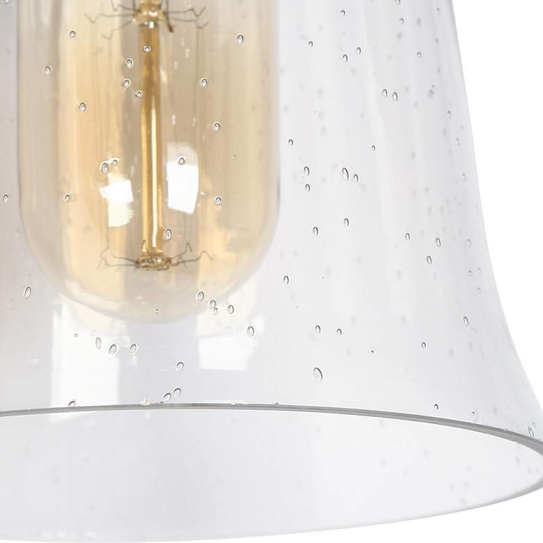 Image 4 Auisre 22" Wide Matte Black and Brass 3-Light Bath Light more views