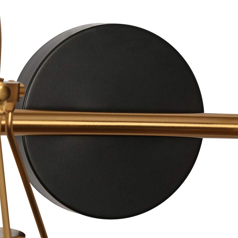 Image 3 Auisre 30" Wide Black and Brass 4-Light Vanity Bath Light more views