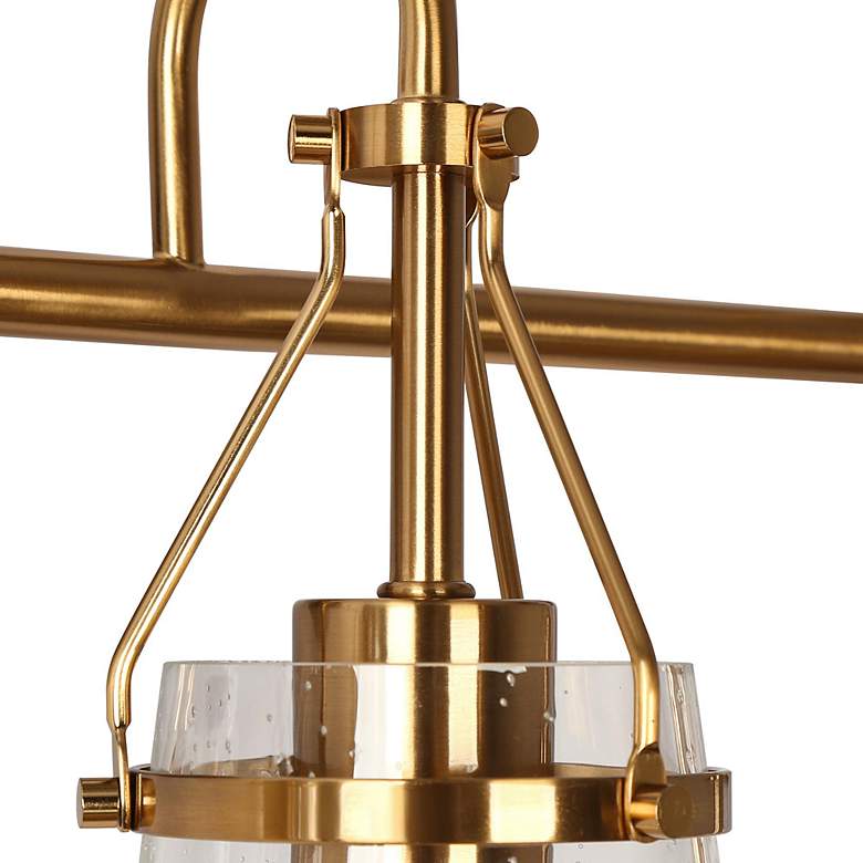 Image 4 Auisre 30" Wide Black and Brass 4-Light Vanity Bath Light more views