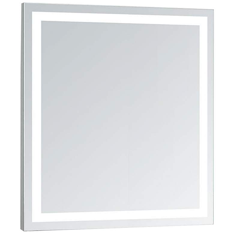Image 2 Aura 20 inch x 26 inch Rectangular LED Lighted Vanity Wall Mirror