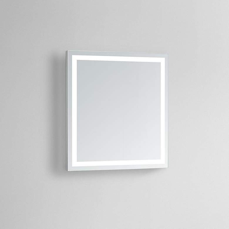 Image 1 Aura 20 inch x 26 inch Rectangular LED Lighted Vanity Wall Mirror