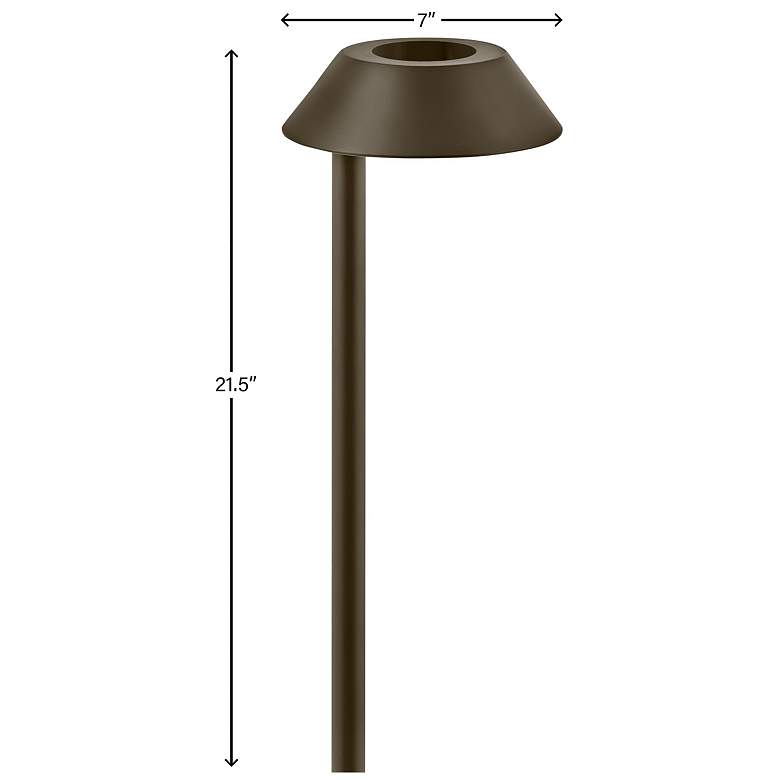 Image 6 Aura 21 1/2" High Bronze Path Light by Hinkley Lighting more views