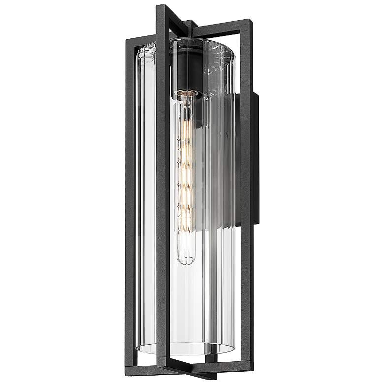 Image 4 Aura 22 1/4" High Black Outdoor Wall Light more views
