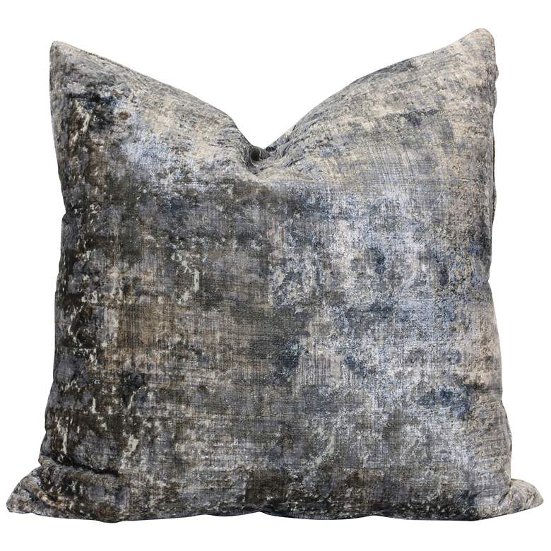 Image 1 Aura 24" x 24" Grey Down Feather Pillow
