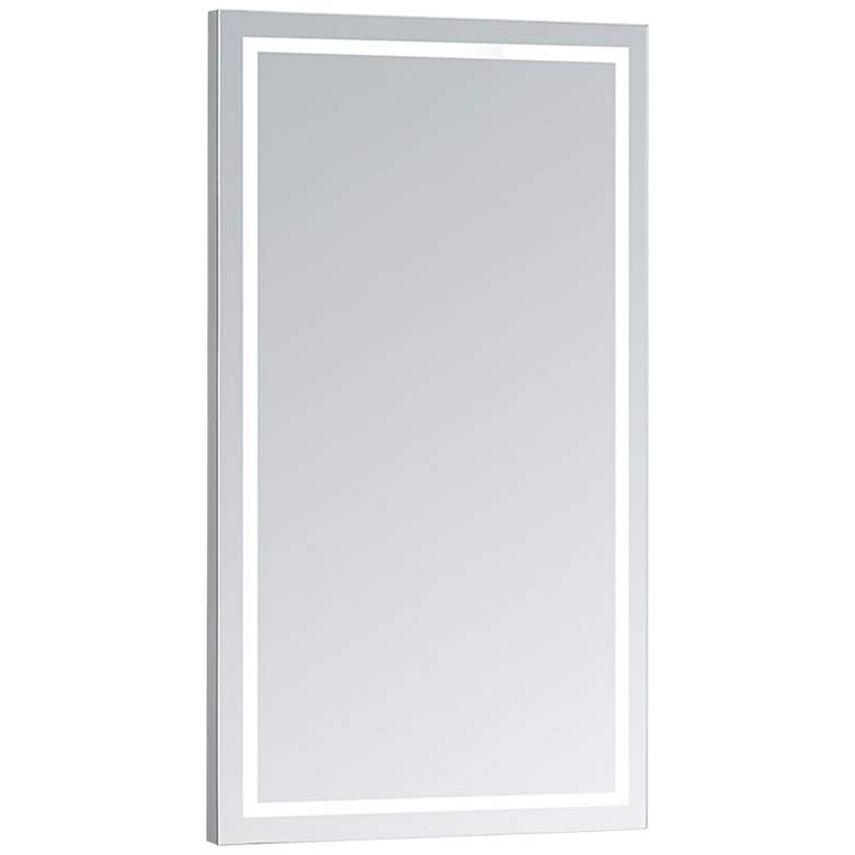 Image 2 Aura 24 inch x 48 inch Rectangular LED Lighted Vanity Wall Mirror