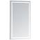Aura 24" x 48" Rectangular LED Lighted Vanity Wall Mirror