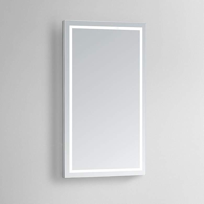 Image 1 Aura 24" x 48" Rectangular LED Lighted Vanity Wall Mirror
