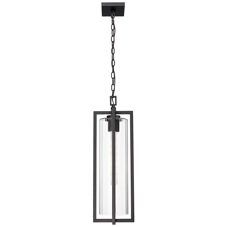 Image 6 Aura 25" High Coal Black Outdoor Hanging Light more views