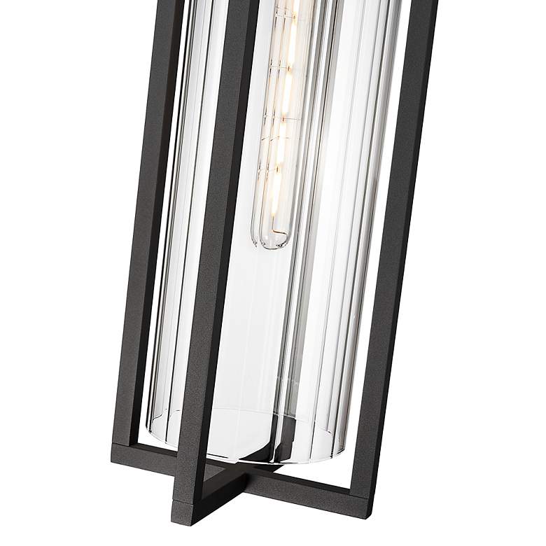 Image 7 Aura 25" High Coal Black Outdoor Hanging Light more views