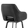 Aura 26" Black Faux Leather with Black Base Counter Stool