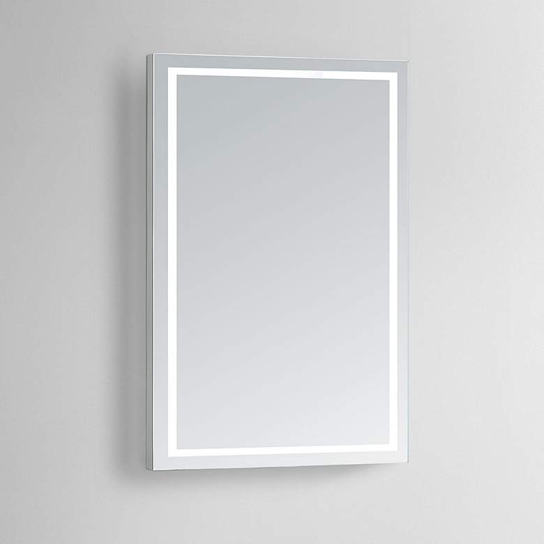 Image 1 Aura 28" x 48" Rectangular LED Lighted Vanity Wall Mirror