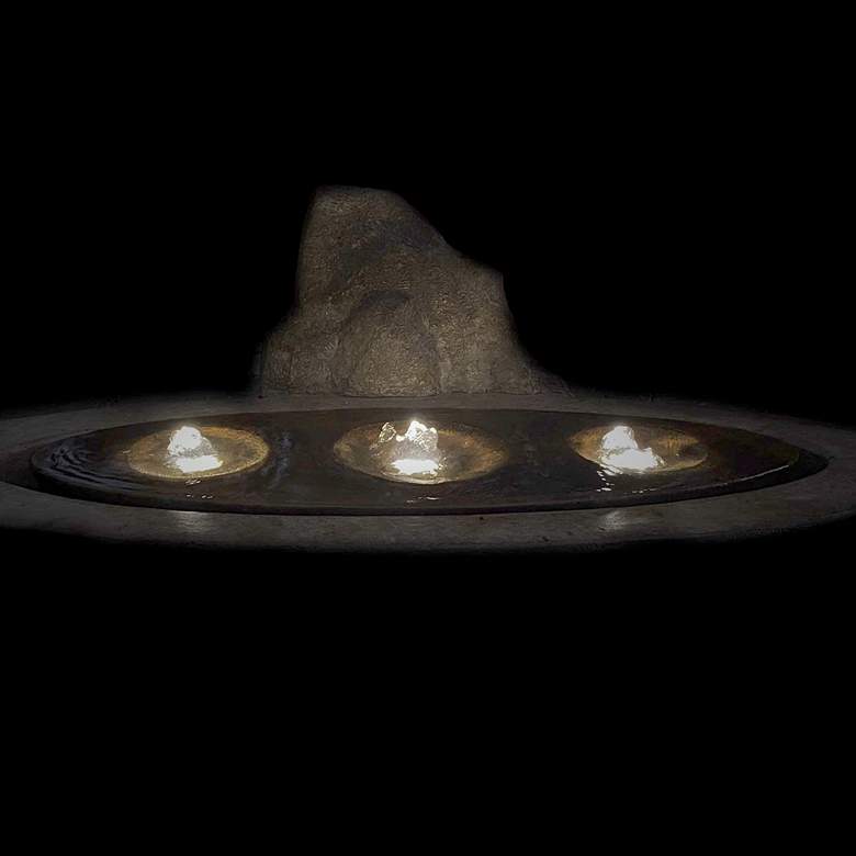 Image 3 Aura 29 inch High Relic Hi-Tone LED Outdoor Floor Fountain more views