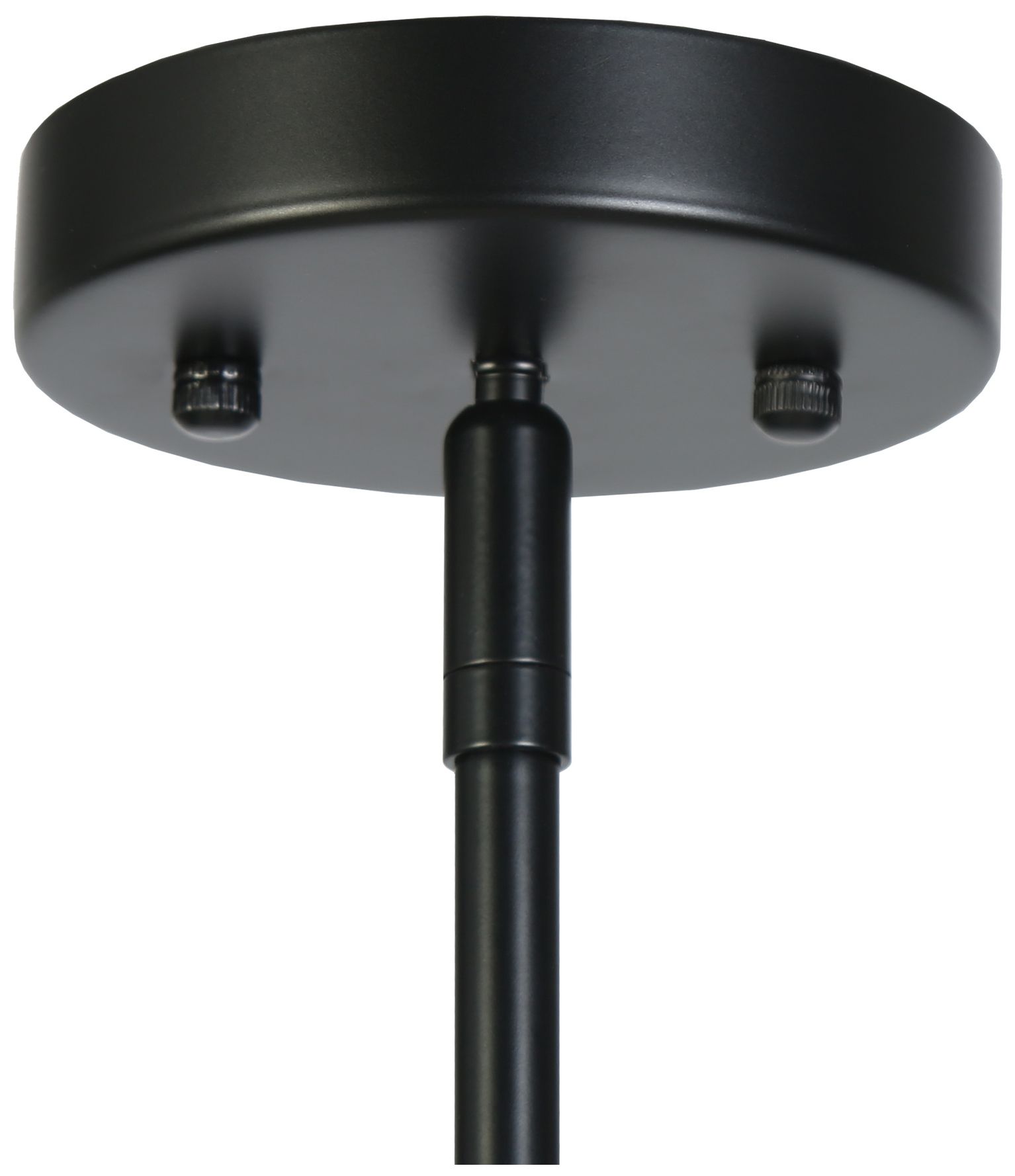 Image 4 Aura 32 3/4" Wide Matte Black 6-Light Candle Chandelier more views