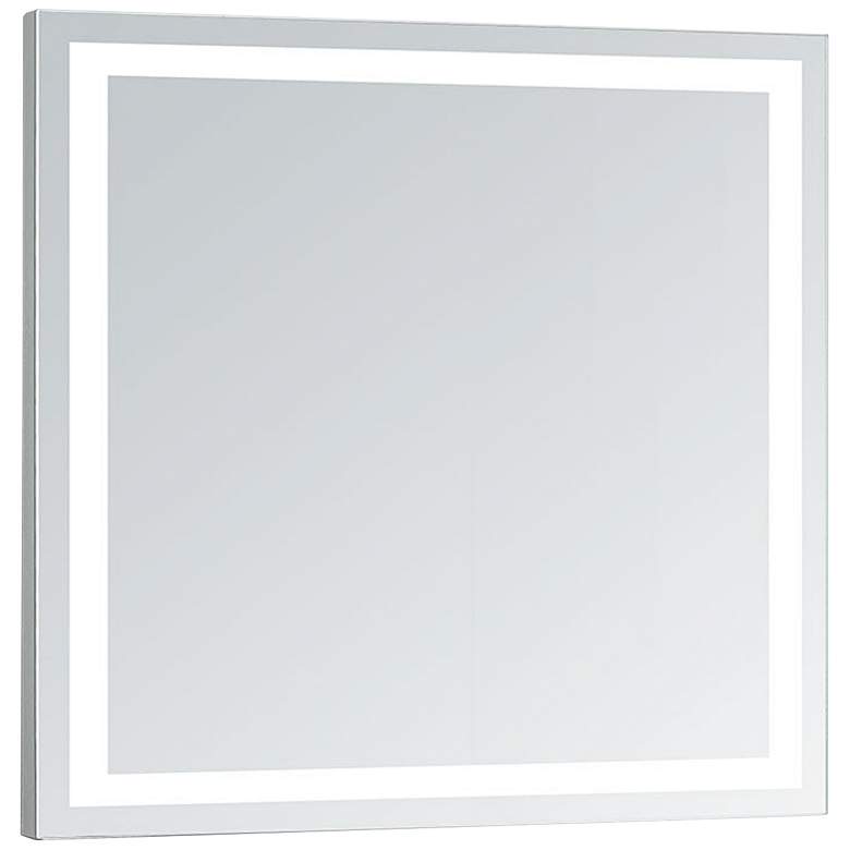 Image 2 Aura 32" Square LED Lighted Bathroom Vanity Wall Mirror