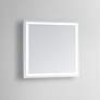 Aura 32" Square LED Lighted Bathroom Vanity Wall Mirror