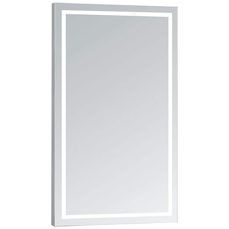 Image 2 Aura 35 inch x 48 inch Rectangular LED Lighted Vanity Wall Mirror