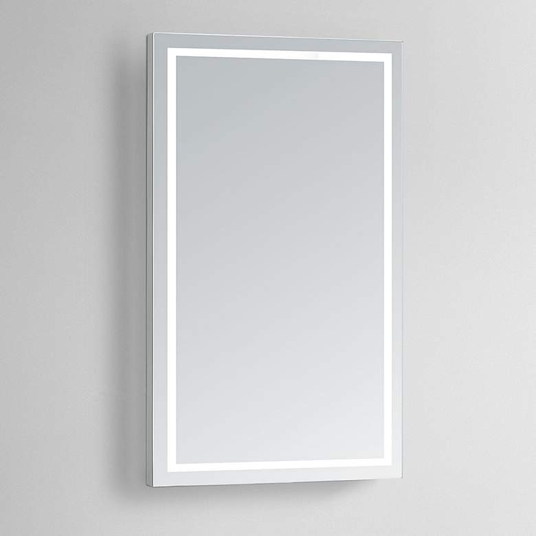 Image 1 Aura 35 inch x 48 inch Rectangular LED Lighted Vanity Wall Mirror
