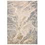 Aura 3563F 5&#39;x8&#39; Silver Gray and Beige Rectangular Area Rug