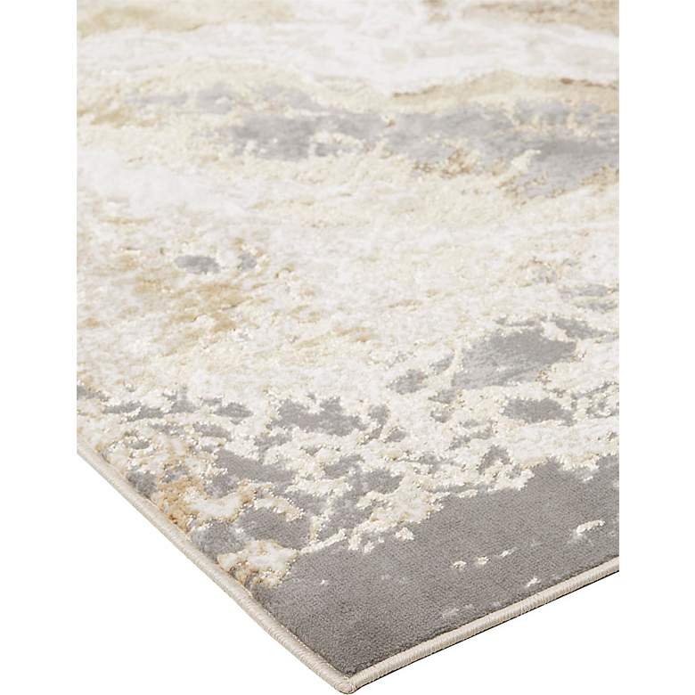 Image 3 Aura 3563F 5&#39;x8&#39; Silver Gray and Beige Rectangular Area Rug more views