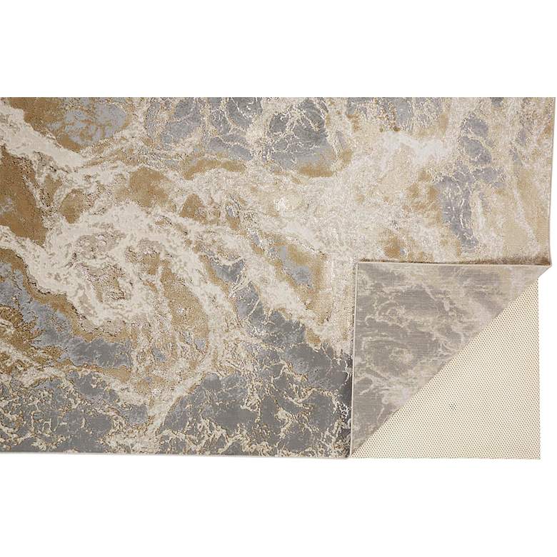 Image 4 Aura 3563F 5'x8' Silver Gray and Beige Rectangular Area Rug more views