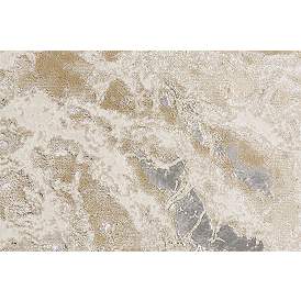 Image5 of Aura 3563F 6'7"x9'6" Silver Gray and Beige Area Rug more views