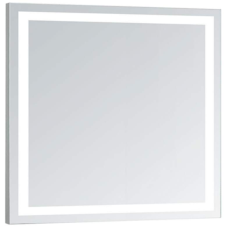 Image 2 Aura 36" Square LED Lighted Bathroom Vanity Wall Mirror