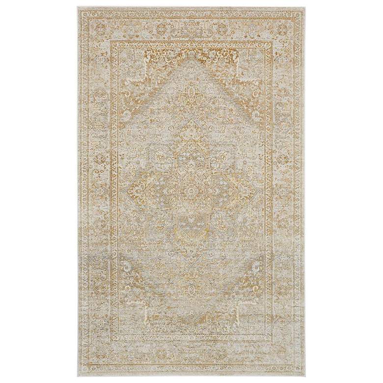 Image 2 Aura 3734F 5'x8' Beige and Rich Gold Rectangular Area Rug
