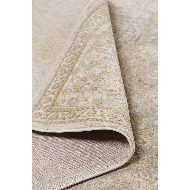 Image 6 Aura 3734F 5'x8' Beige and Rich Gold Rectangular Area Rug more views