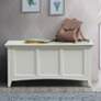 1_Aura 39" Wide Antique Ivory Wood Storage Chest