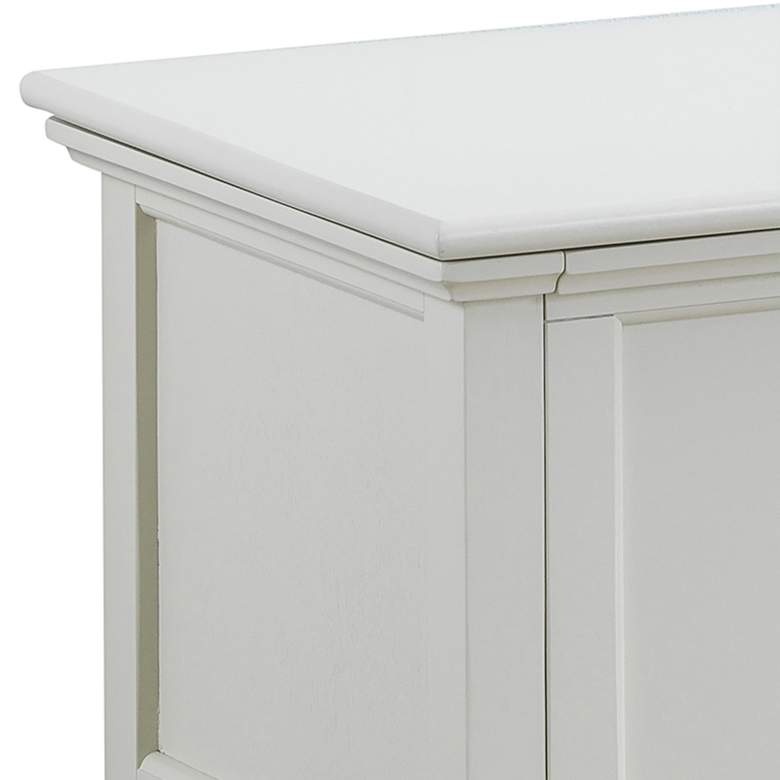 Image 3 Aura 39" Wide Antique Ivory Wood Storage Chest more views