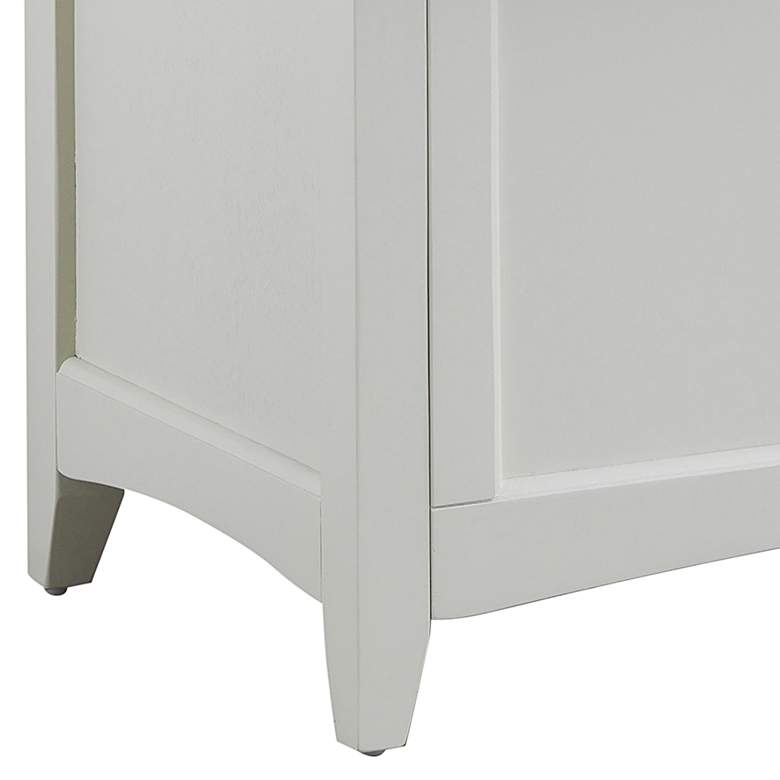 Image 4 Aura 39" Wide Antique Ivory Wood Storage Chest more views
