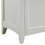 4_Aura 39" Wide Antique Ivory Wood Storage Chest more views