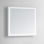Aura 40" Square LED Lighted Bathroom Vanity Wall Mirror