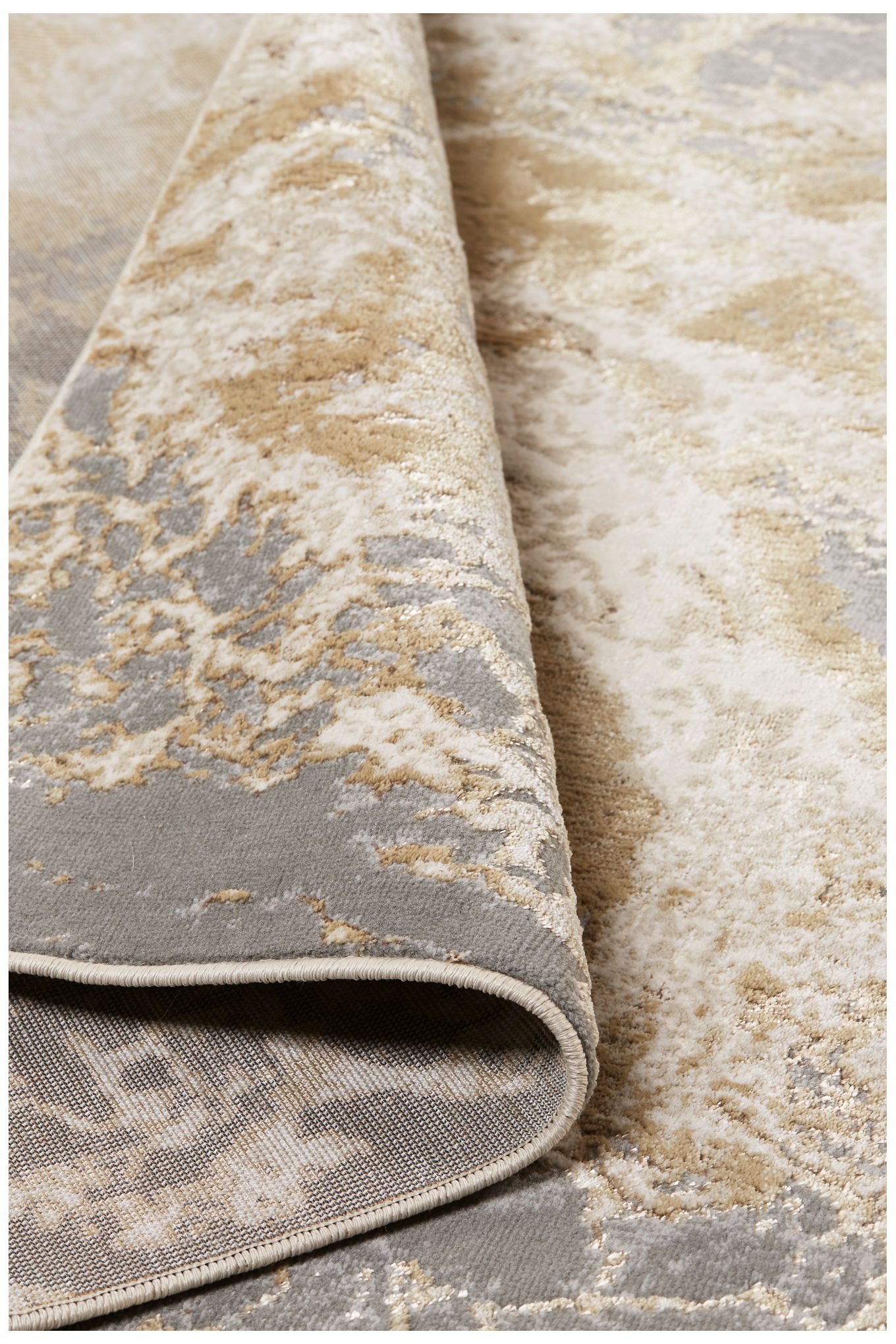 Image 7 Aura Abstract Indoor Ivory Area Rug 3563F 3'-11" x 6' more views