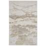 Aura Abstract Indoor Ivory Area Rug 3727F 3'-11" x 6'