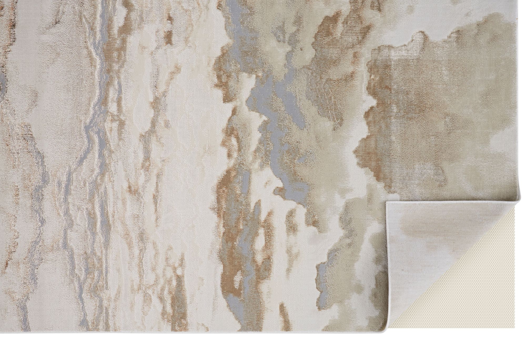 Image 4 Aura Abstract Indoor Ivory Area Rug 3727F 8' x 10' more views