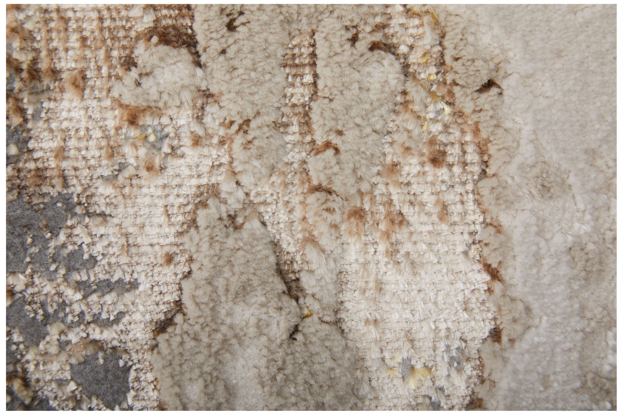 Image 6 Aura Abstract Indoor Ivory Area Rug 39LMF 2'-10" x 7'-10" more views