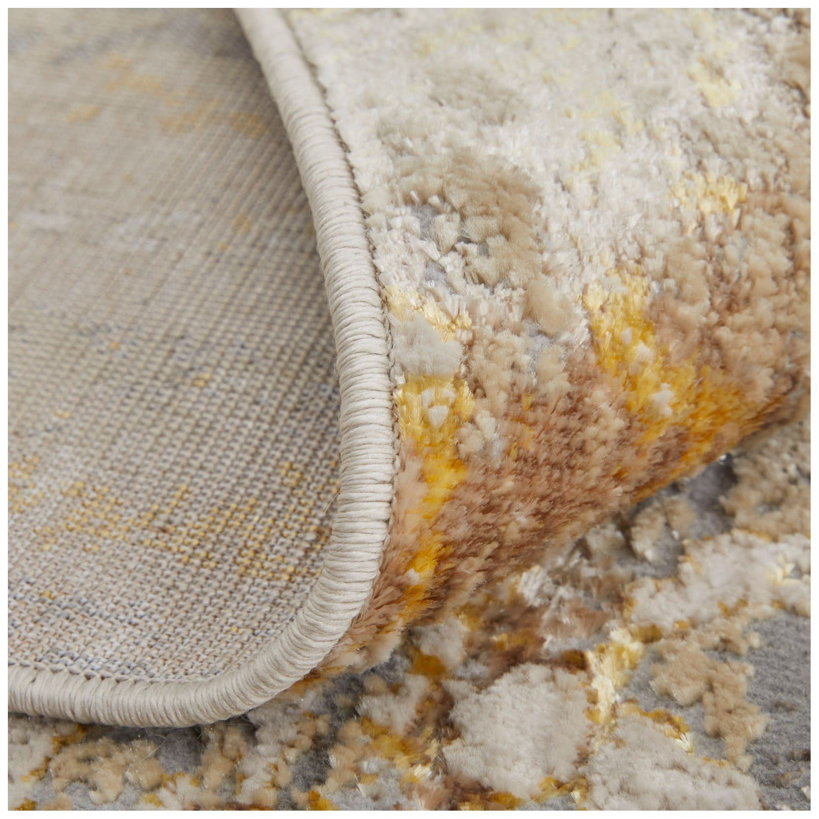 Image 7 Aura Abstract Indoor Ivory Area Rug 39LMF 2'-10" x 7'-10" more views