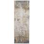 Aura Abstract Indoor Ivory Area Rug 39LNF 2'-10" x 7'-10"