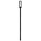 Aura by Z-Lite Black 8 inch 1 Light Outdoor Post Mounted Fixture