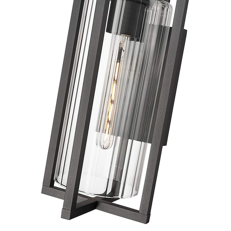 Image 6 Aura by Z-Lite Black 8 inch 1 Light Outdoor Wall Light more views