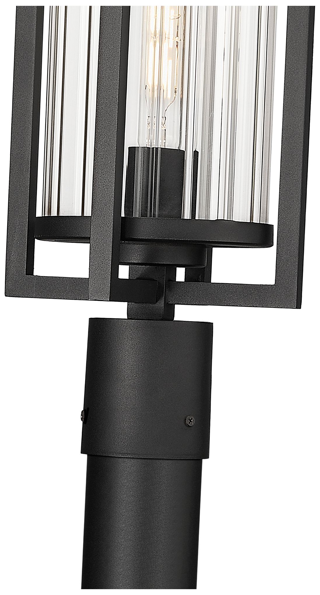 Image 6 Aura by Z-Lite Black 9 inch 1 Light Outdoor Post Mounted Fixture more views