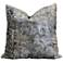 Aura Gray and Blue 24" Square Throw Pillow