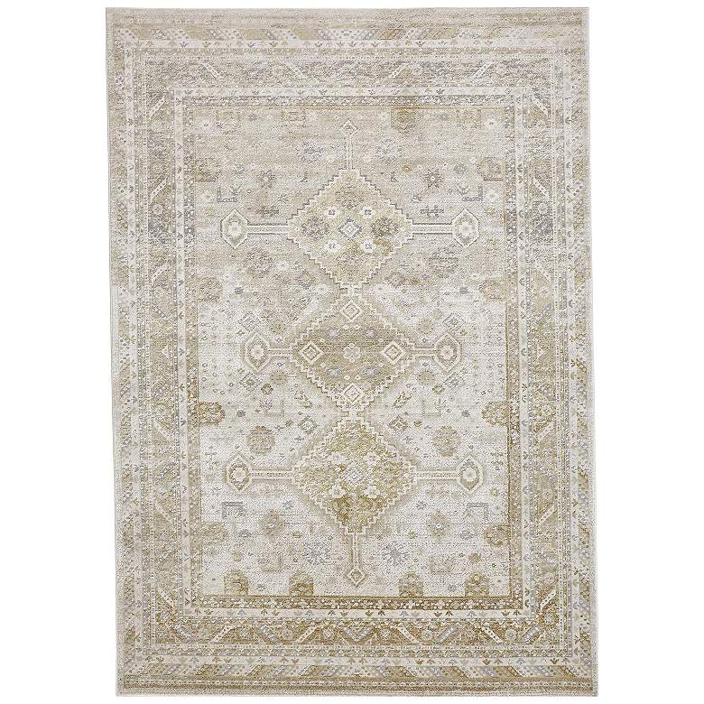 Image 1 Aura Modern Persian Soft Indoor Gold Area Rug 3738F