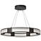 Aura Pendant - Black - Frosted