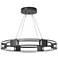 Aura Pendant - Black - Seeded Clear