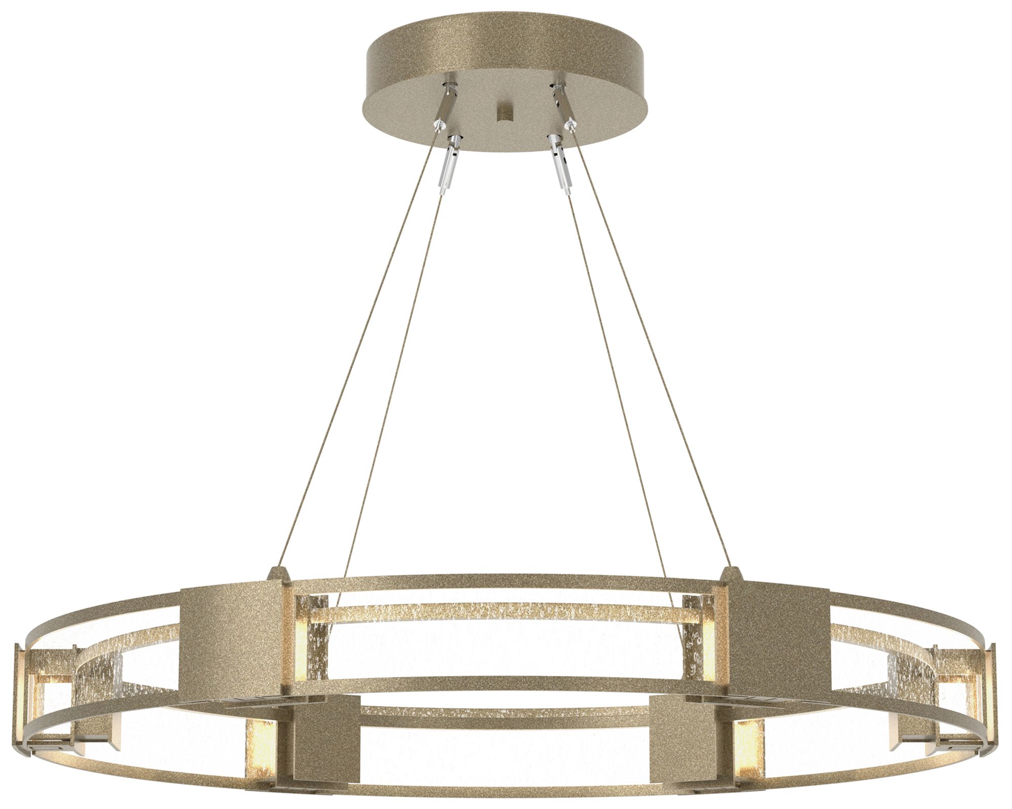 Aura Pendant - Gold - Seeded Clear - Made to Order