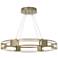 Aura Pendant - Gold - Seeded Clear