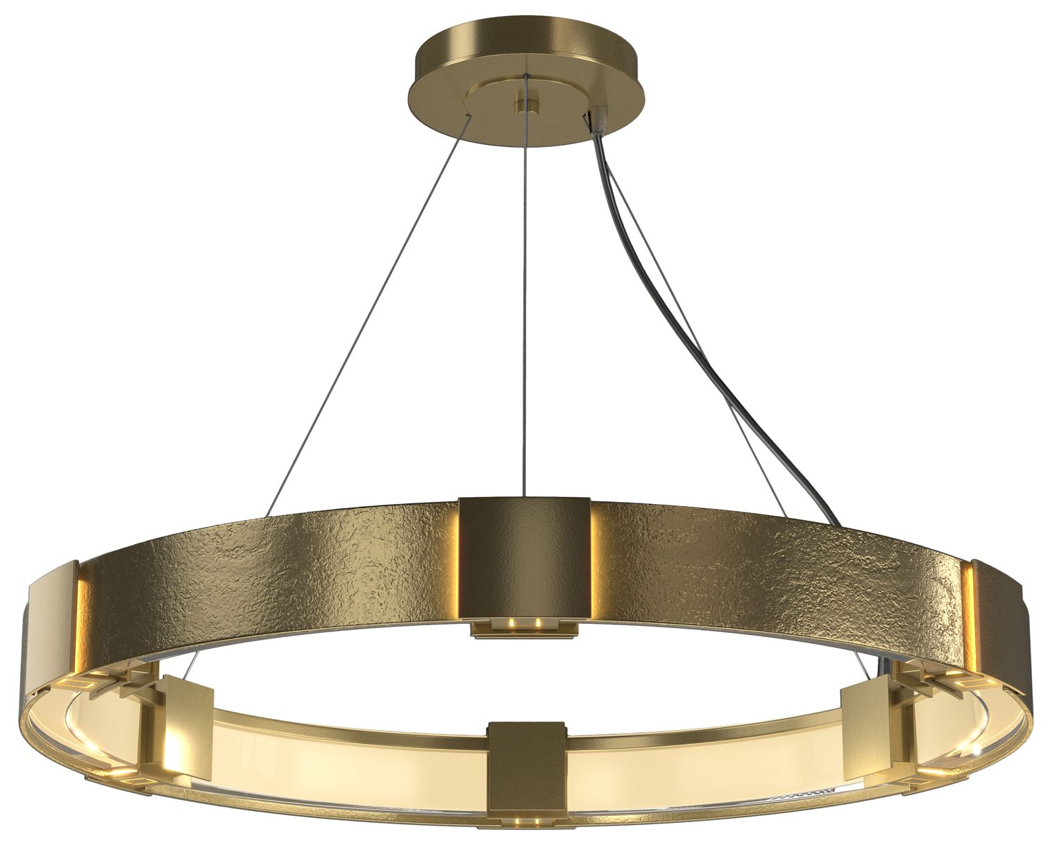 Aura Pendant - Modern Brass - Clear - Made to Order