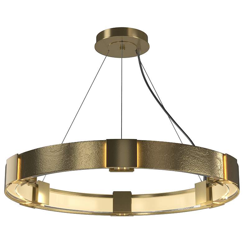Image 1 Aura Pendant - Modern Brass - Clear